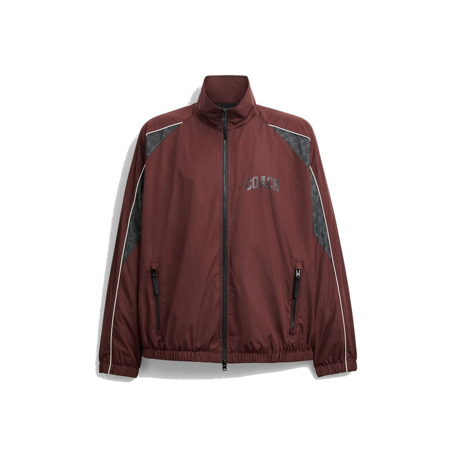 Coach Track Jacket Burgundy
