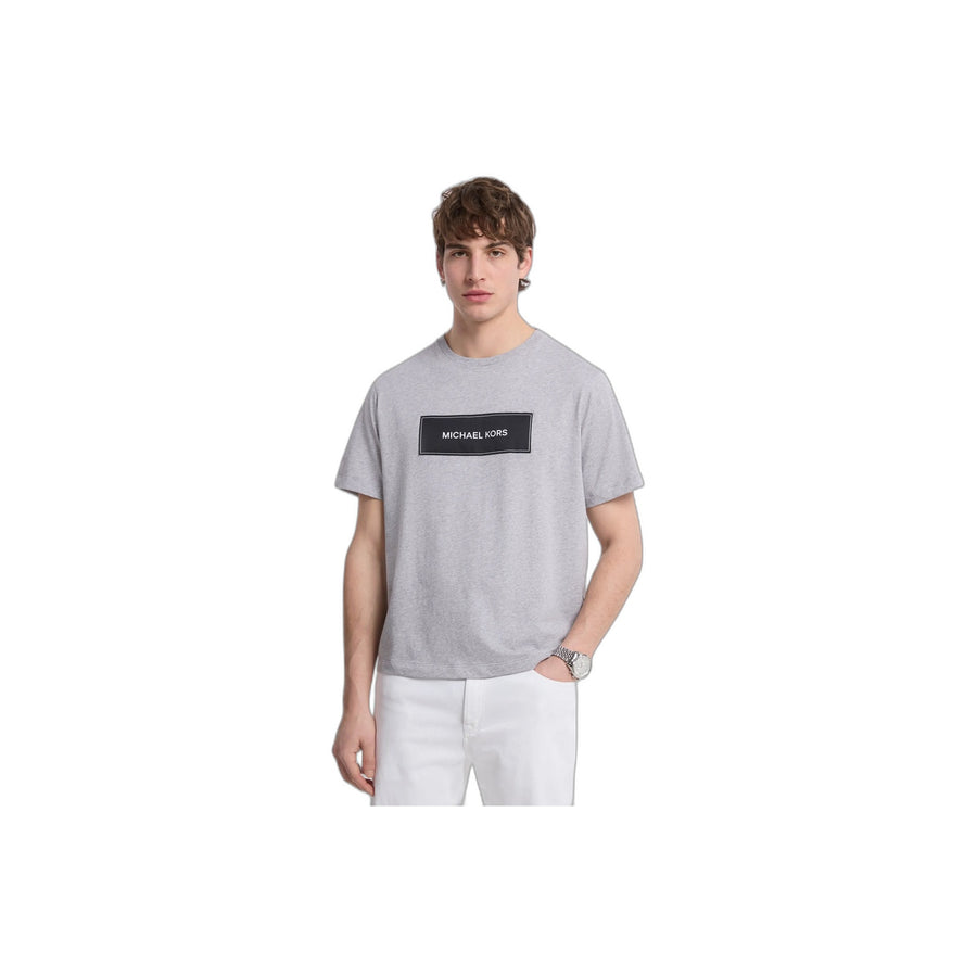 Michael Kors Logo Cotton T-Shirt HEATHER GREY