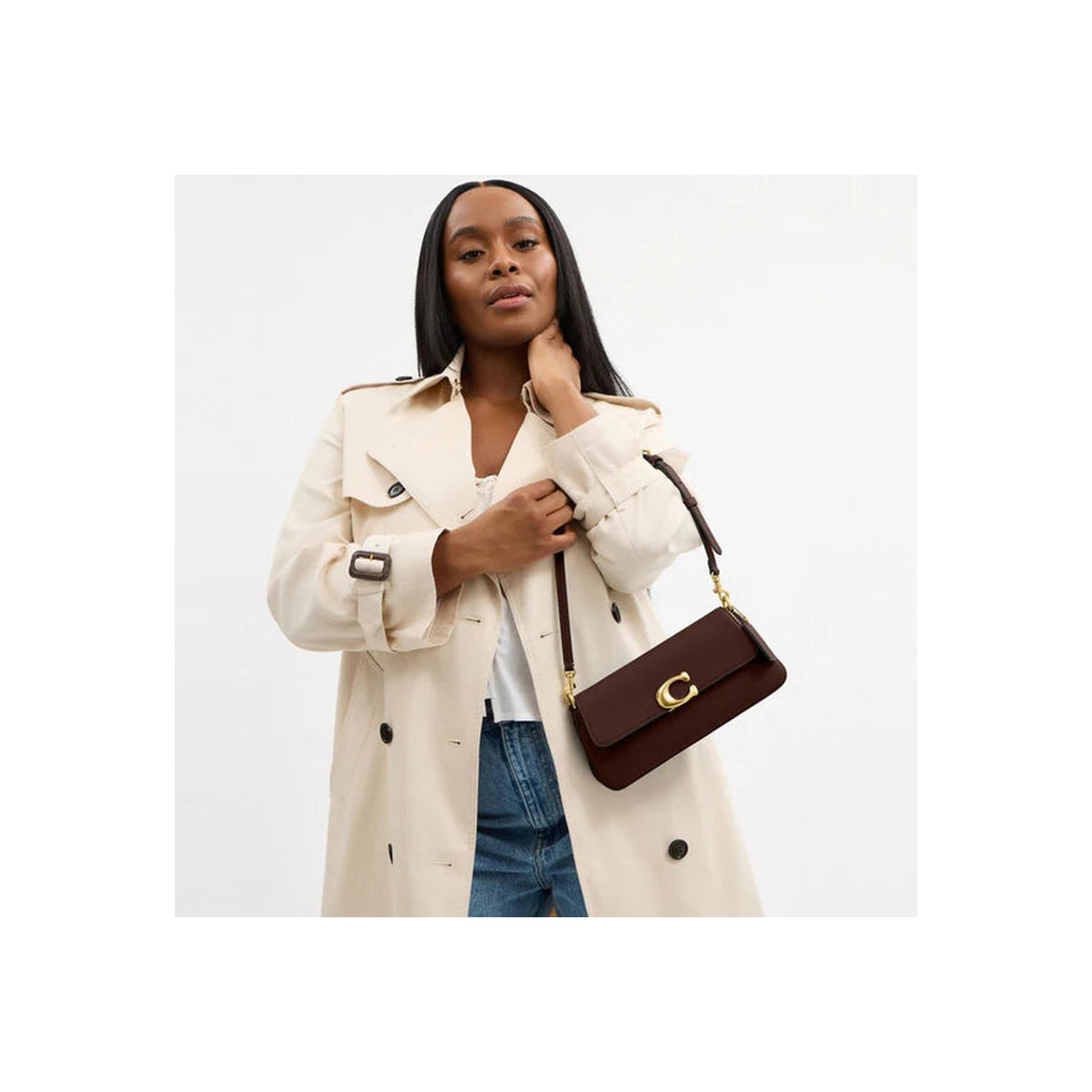 Coach Jet Shoulder Bag Brass Maple