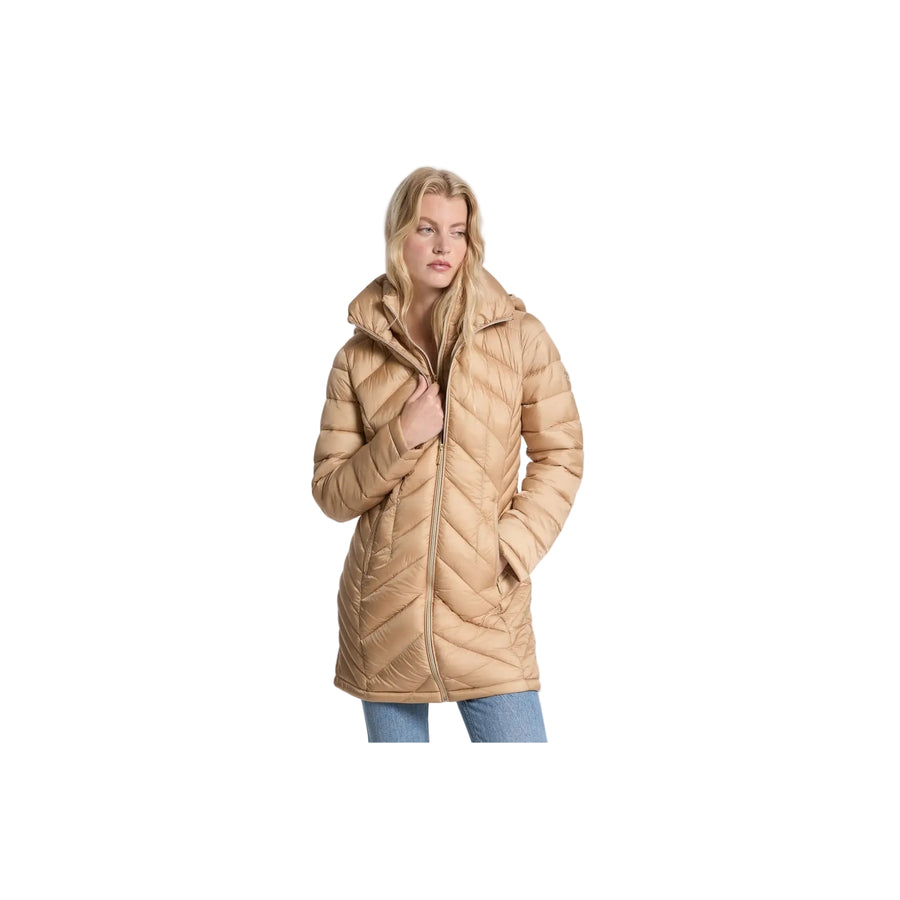 Michael Kors Packable Quilted Nylon Puffer Coat KHAKI