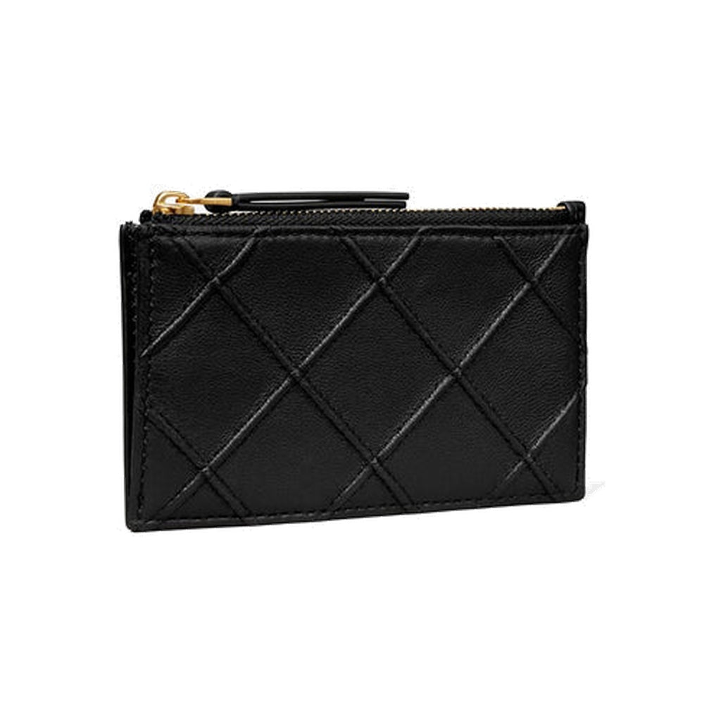 Tory Burch Fleming Zip Card Case Black