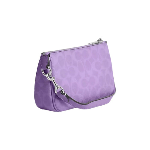 Coach Nolita 19 In Signature Canvas in Silver Iris