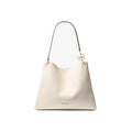 Michael Kors Christina Large Pebbled Leather Shoulder Bag Lt Cream