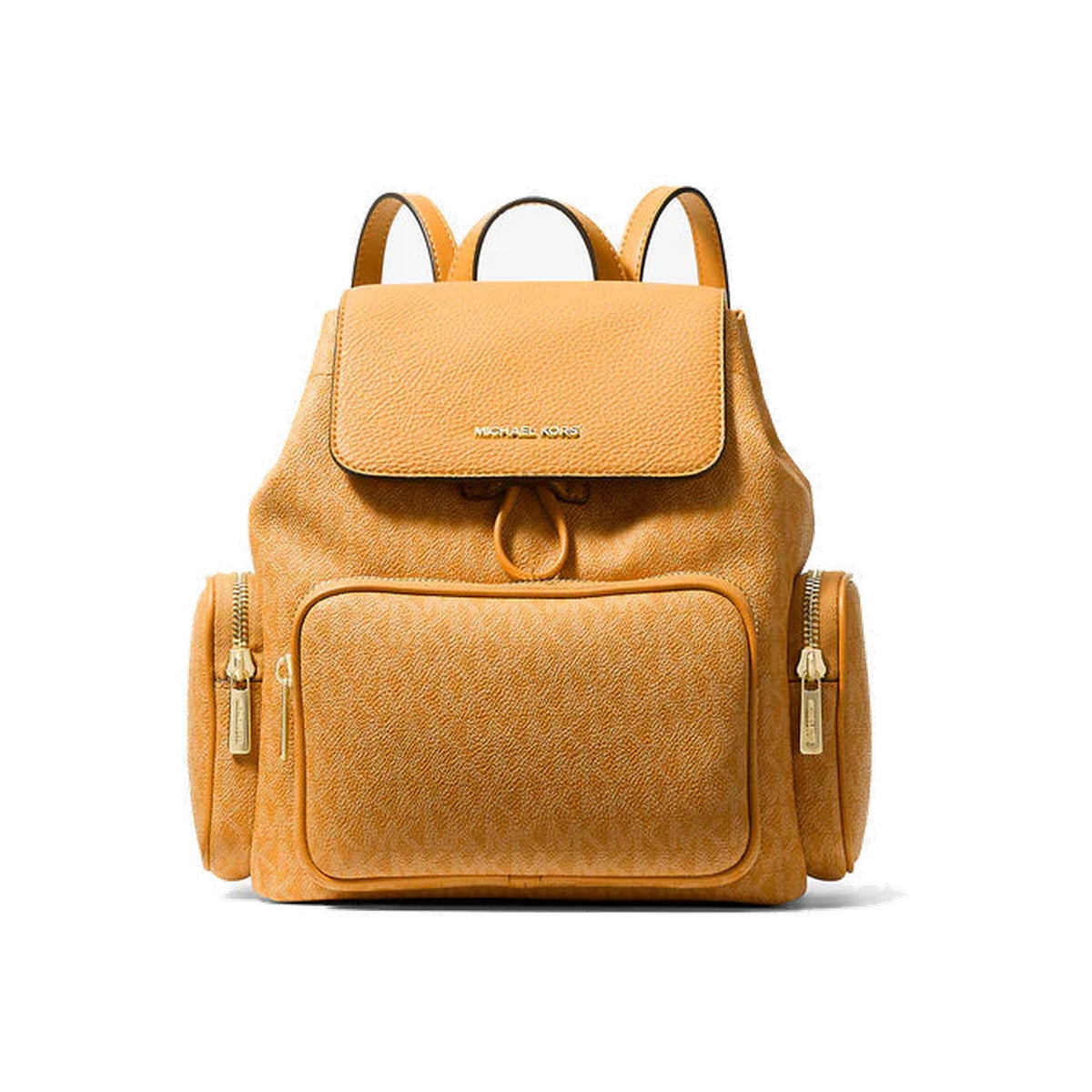 Michael Kors Merritt Small Signature Logo Cargo Backpack Radiant Orange