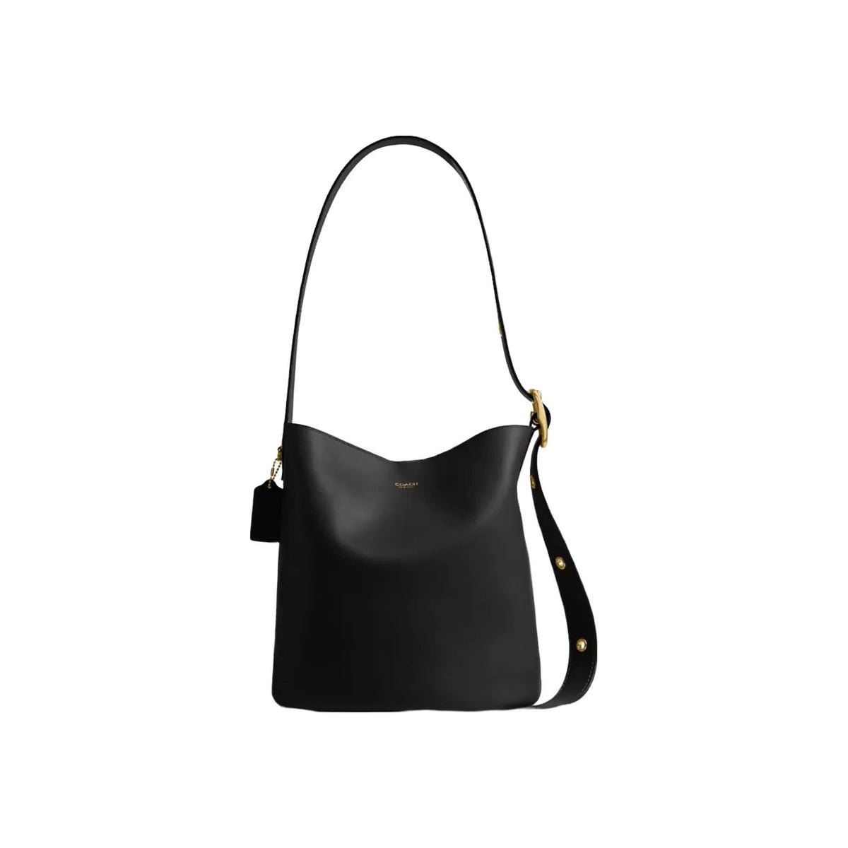 Coach Bleecker Bucket Bag in Brass Black