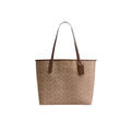 Coach City Tote Bag In Signature Canvas Tan