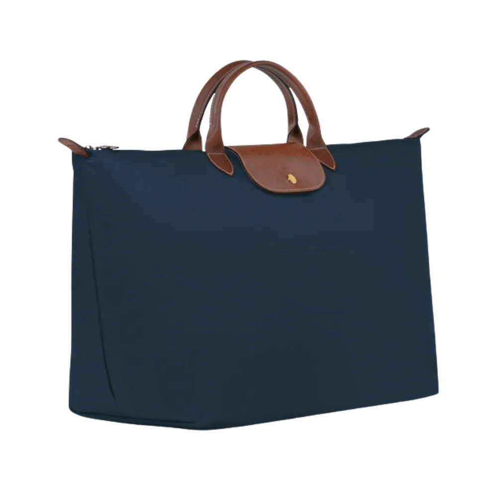 Longchamp Le Pliage Original L Travel bag Navy - Recycled canvas