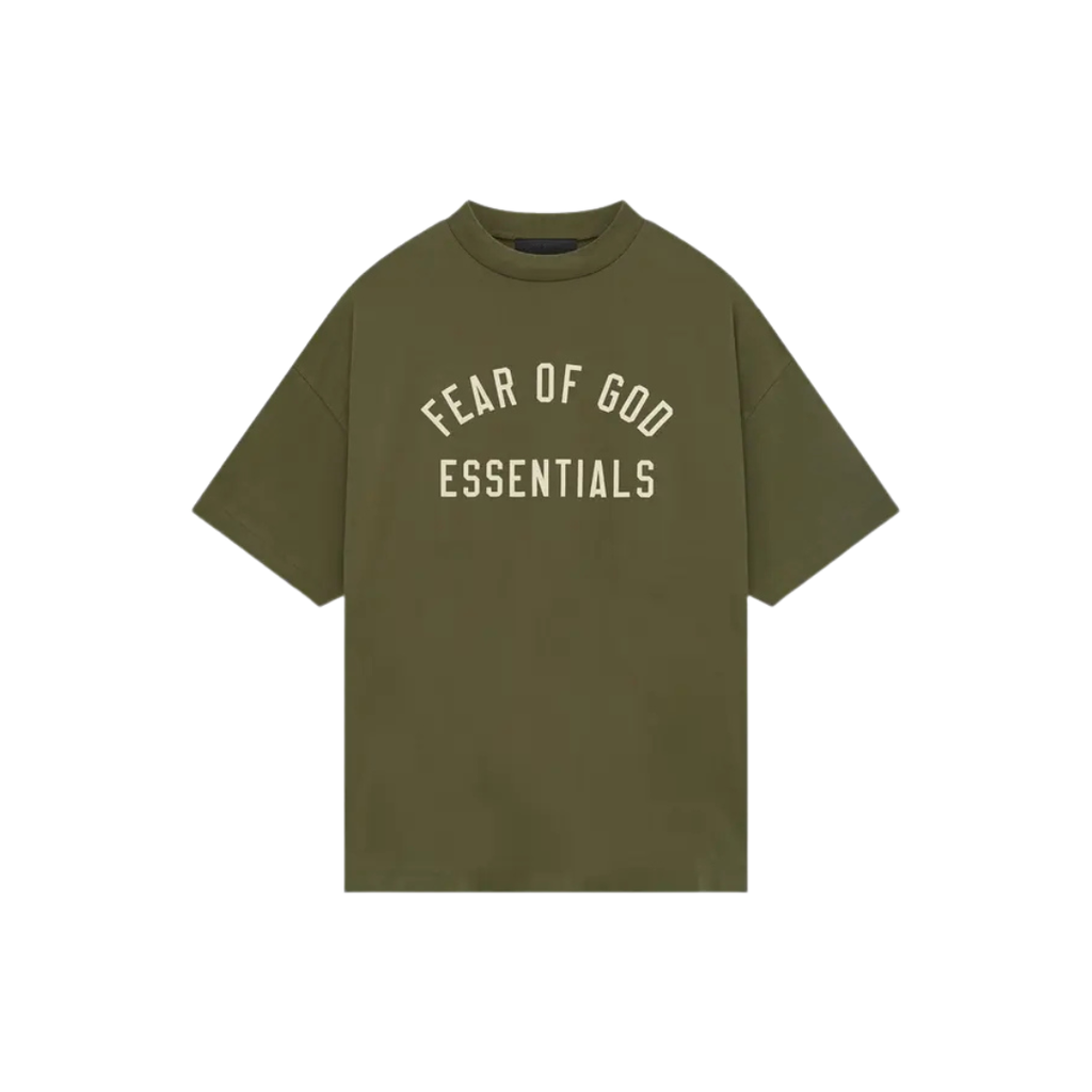 Fear of God Essentials Jersey Crewneck Tee 'Military'