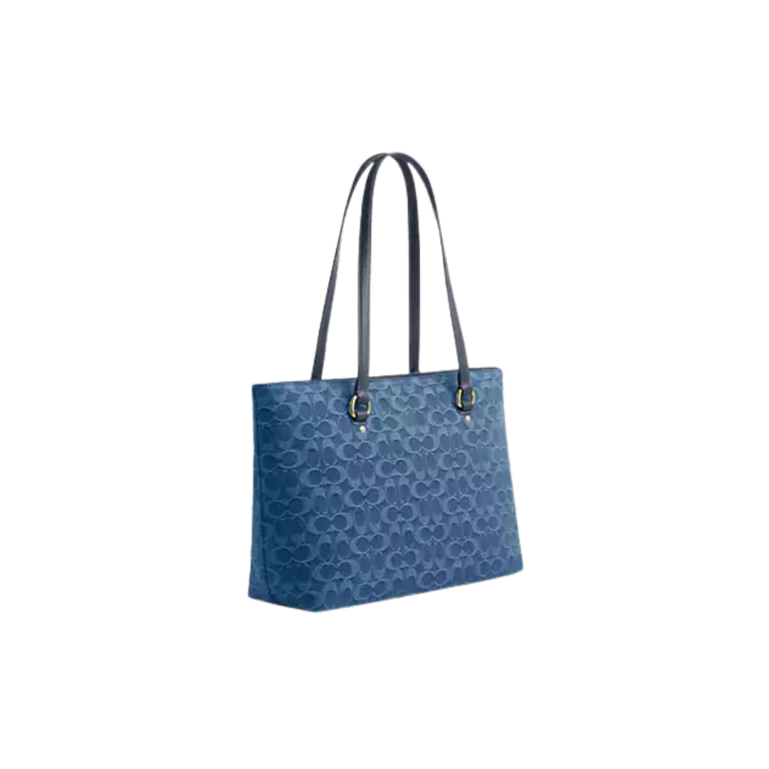 Coach station Tote Bag In Signature Denim
