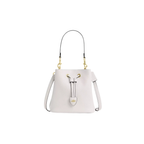 Coach Rowan Bucket Bag pebbled leather Gold Chalk
