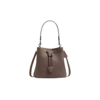 Coach Rowan Bucket Bag pebbled leather Dark stone