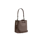 Coach Rowan Bucket Bag pebbled leather Dark stone
