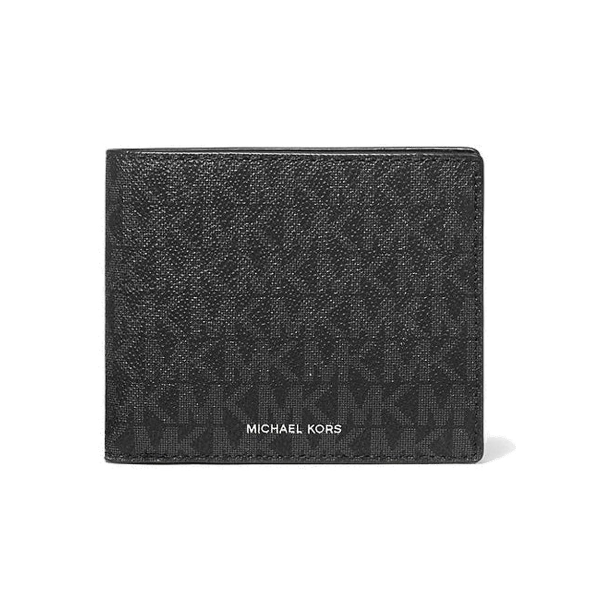 Michael Kors Cooper Logo Billfold Wallet With Coin Pouch Black