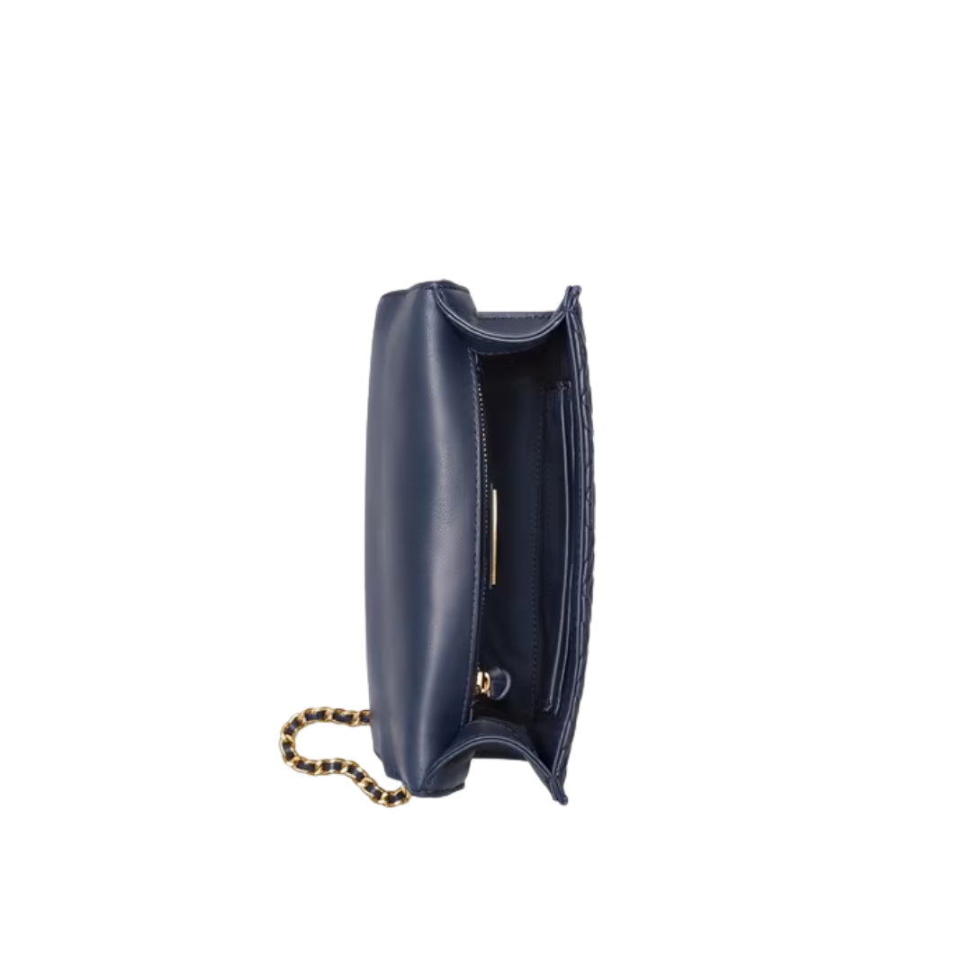 Tory Burch Fleming Small Convertible Shoulder Bag  OS royal navy