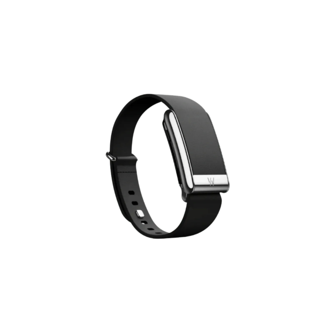 Whoop 5.0 Leatherluxe Tapered Black With Titanium Band (12 Month Peak Subscription Included)