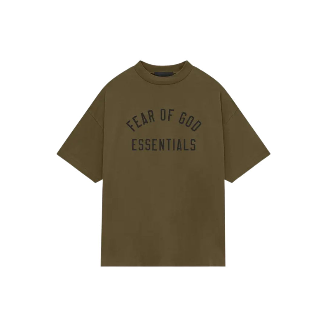 Fear of God Essentials Jersey Crewneck Tee 'Olive'