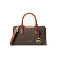 Michael Kors Arden Small Signature Logo Messenger Bag Brown