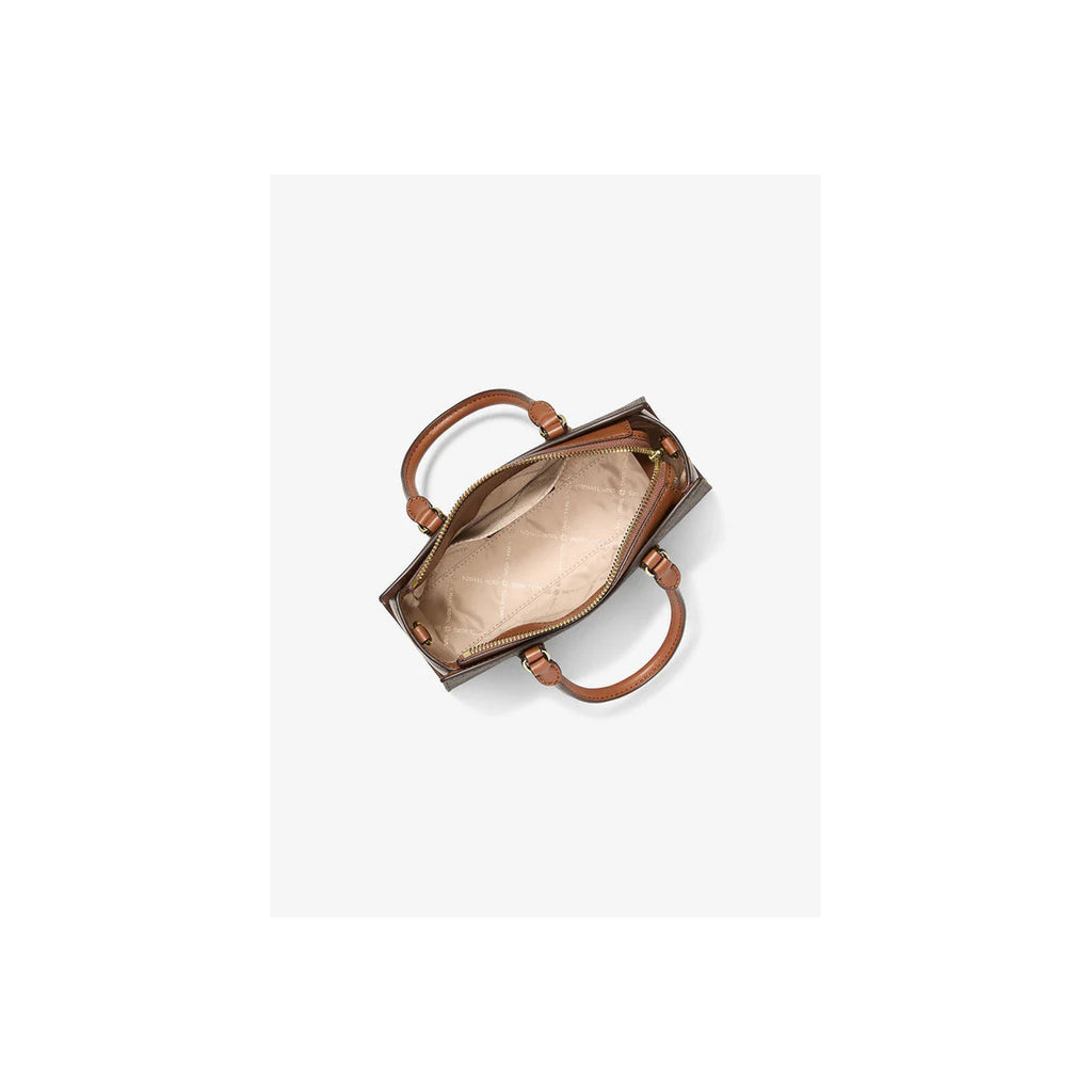 Michael Kors Arden Small Signature Logo Messenger Bag Brown