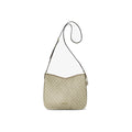 Michael Kors Nayla Medium Metallic Signature Logo Messenger Bag Pale Gold