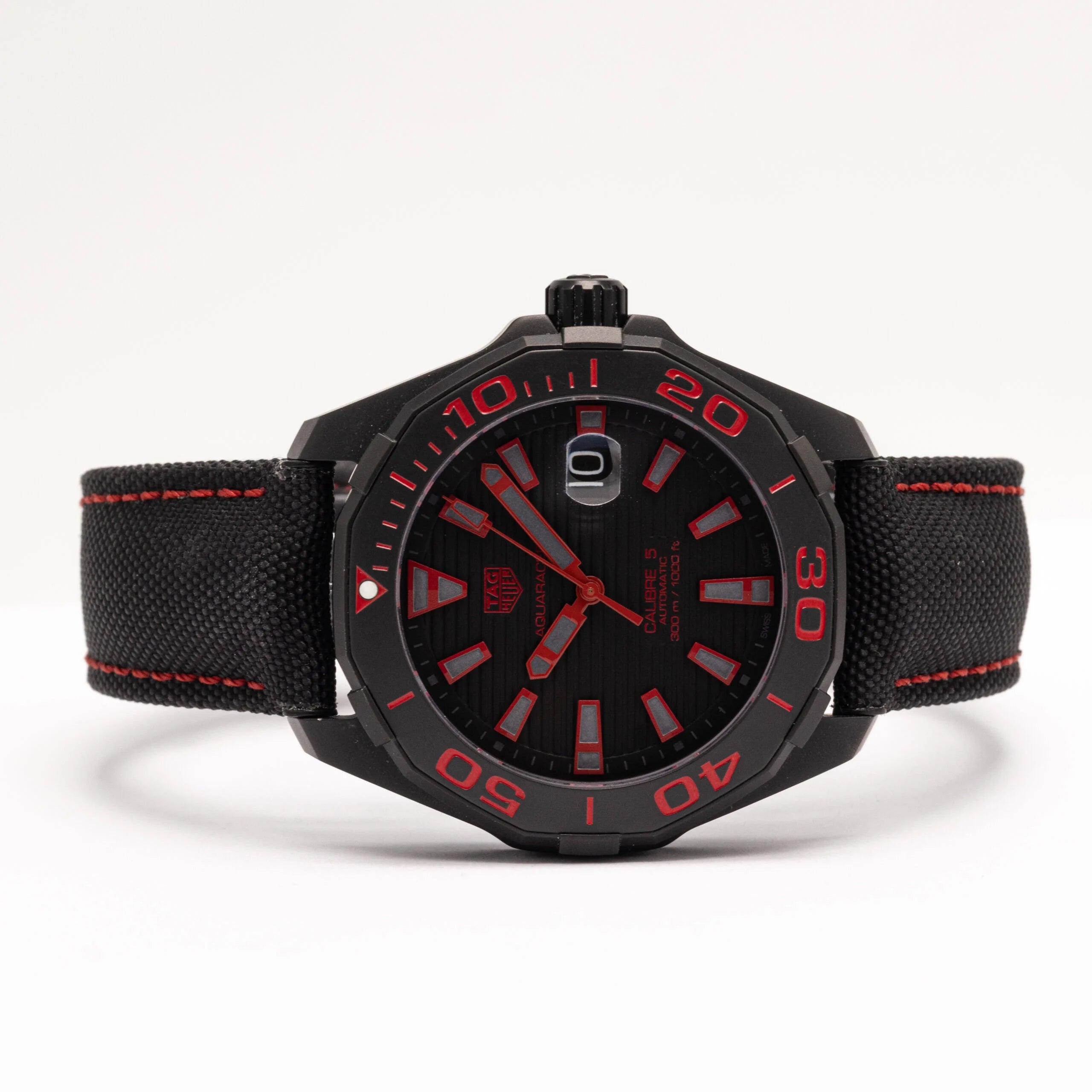 TAG HEUER Aquaracer 300M Caliber 5 Black Titanium Watch