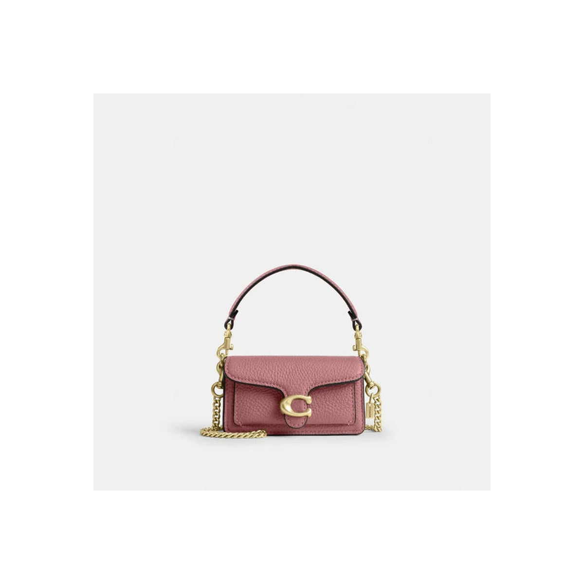 Coach Tabby Bag Charm Brass Peony
