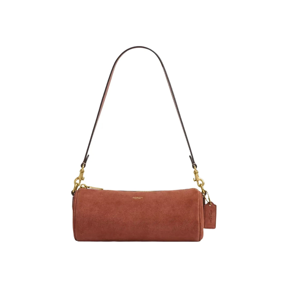 Coach Barrel Bag in Brass Clay