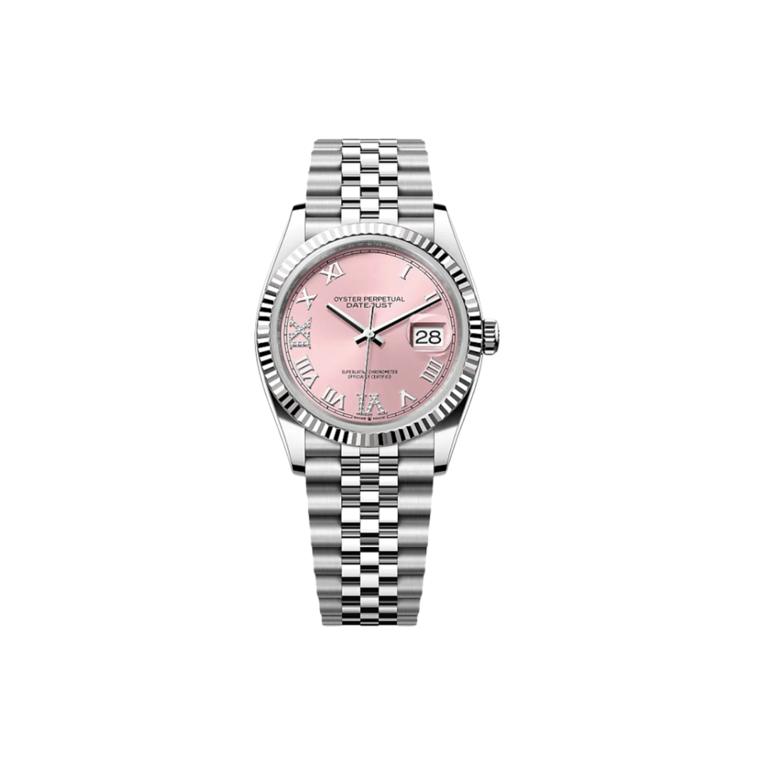 Seiko Mod Datejust Oystersteel and white gold
