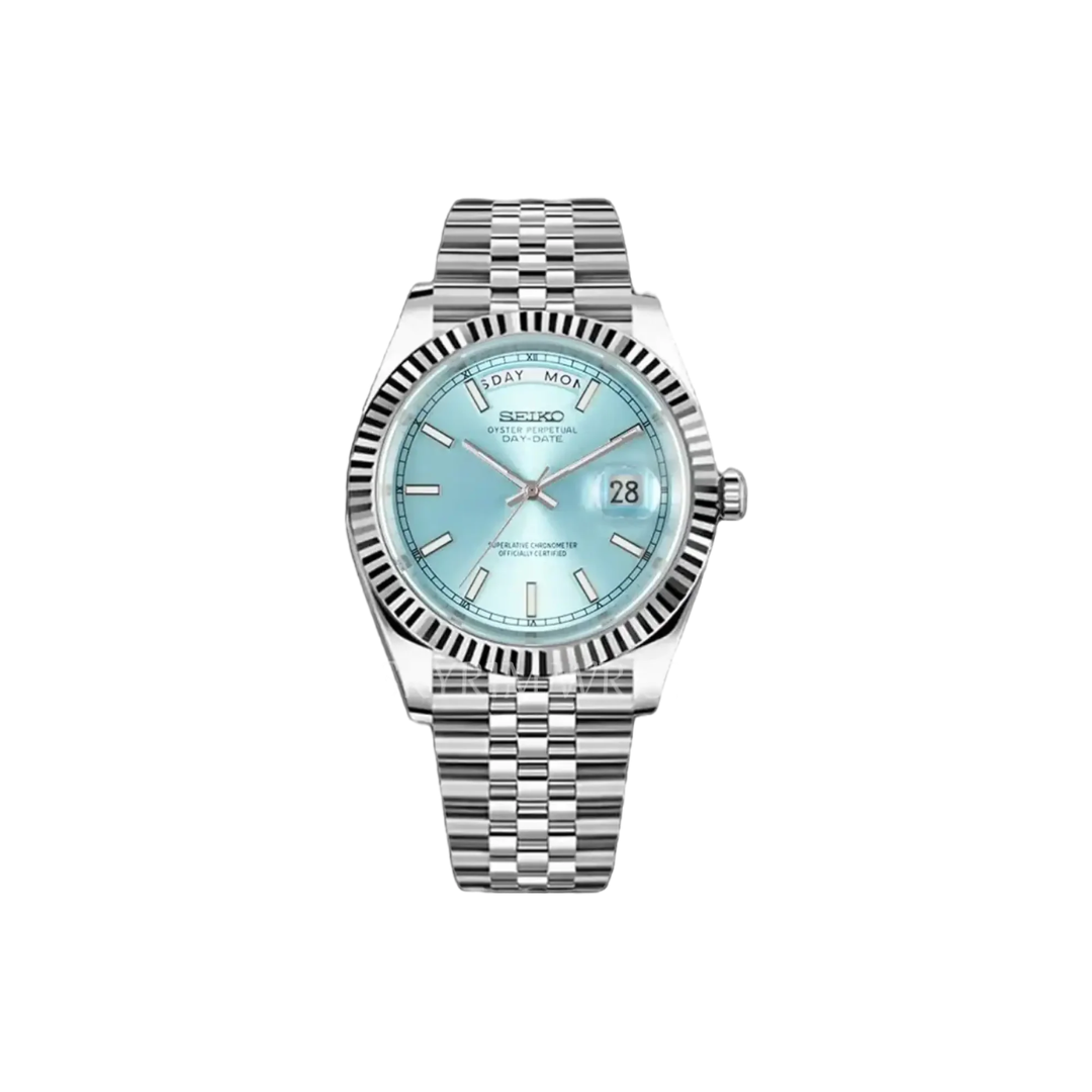 Seiko Mod Day-Date Sky Blue
