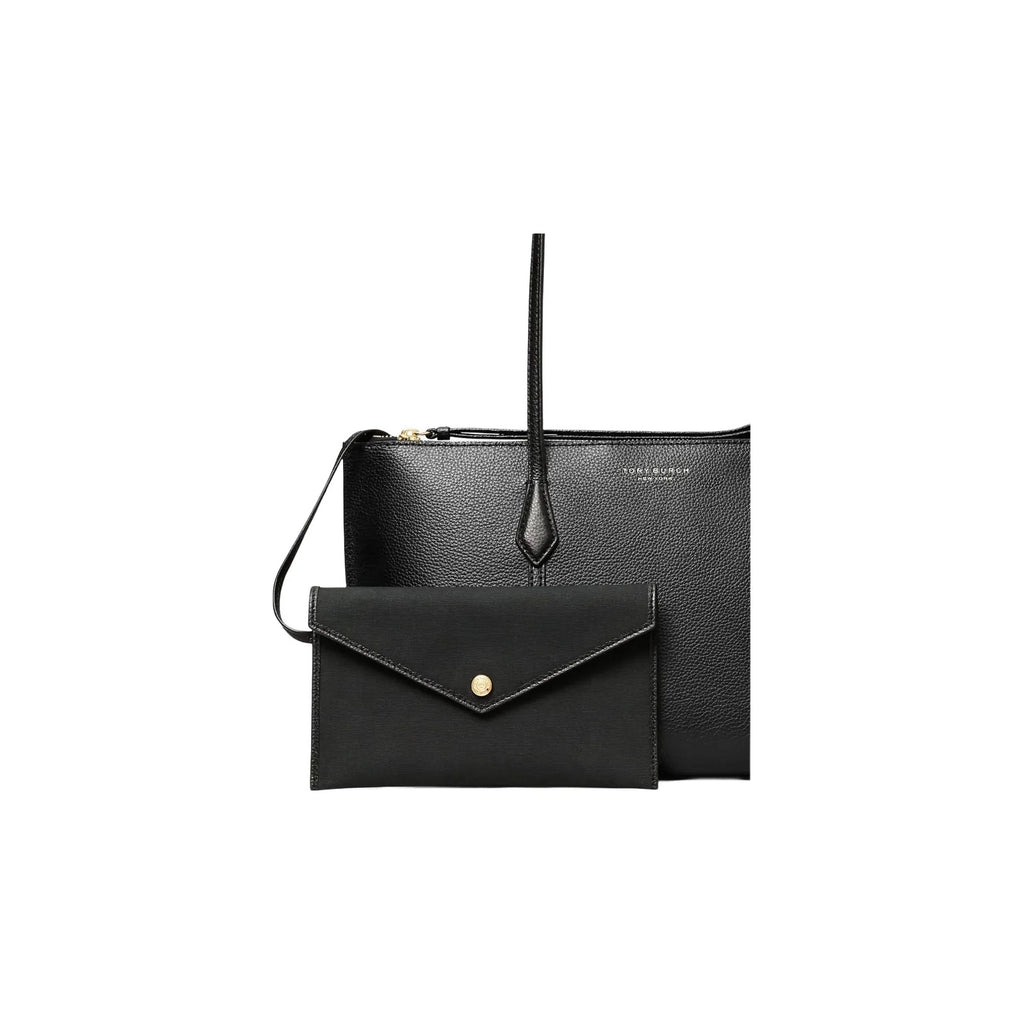 Tory Burch Small Perry Zip Tote Black