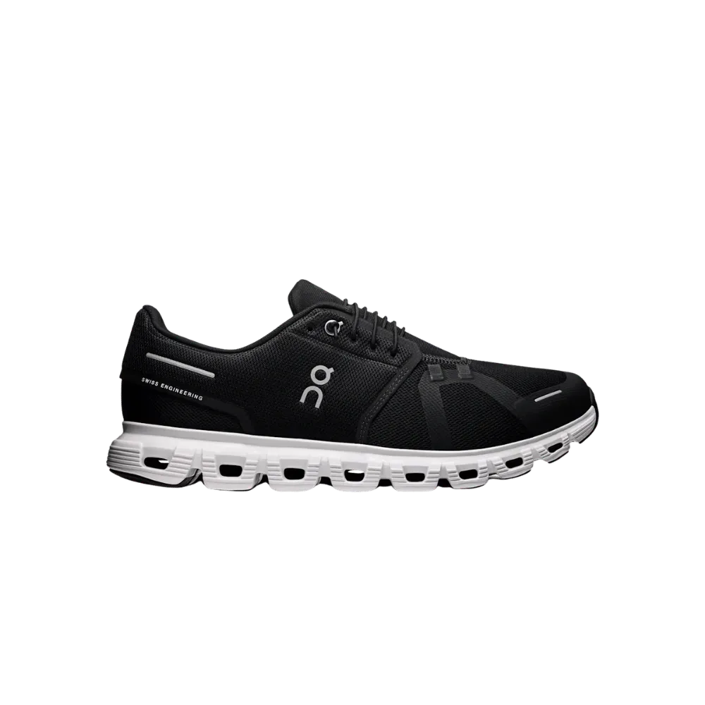 On Running Cloud 6 Wide Black White