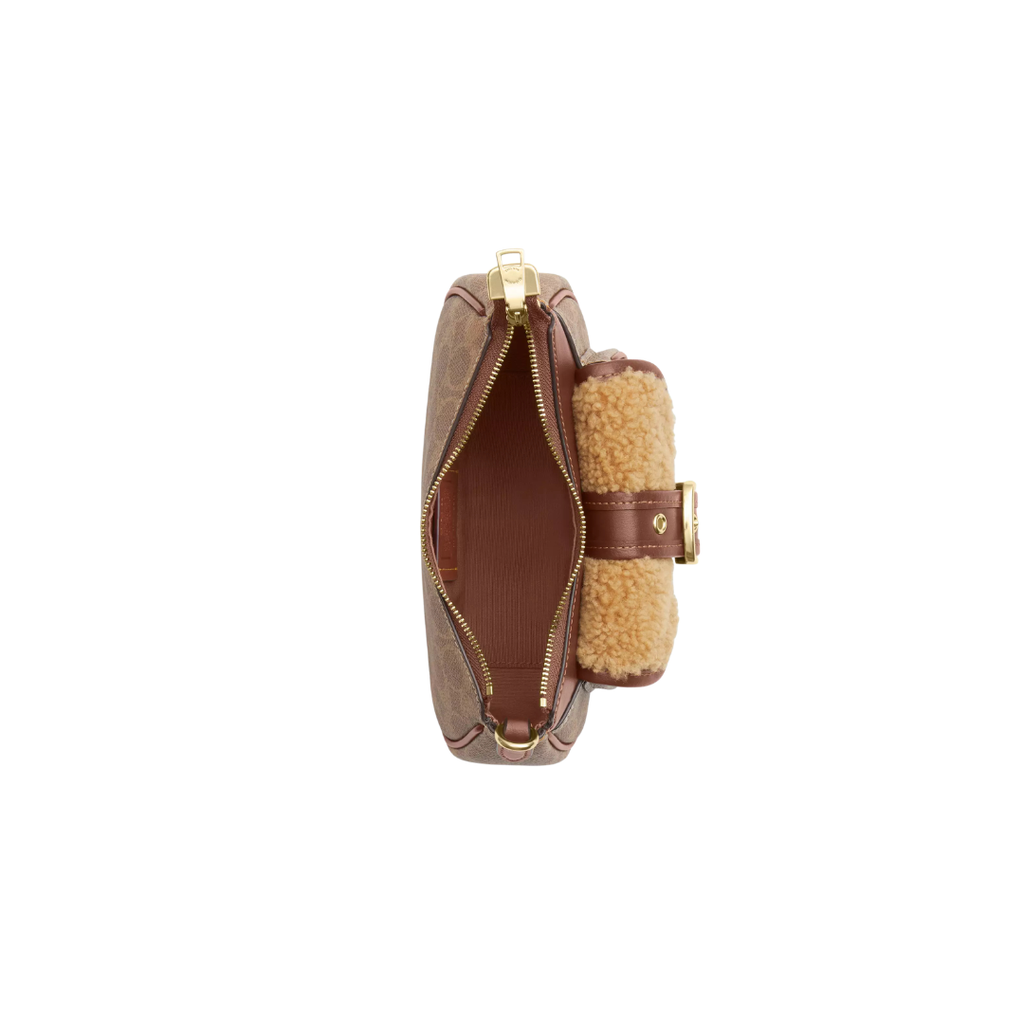 Ashton Mini Shoulder Bag In Signature Canvas vintage brown