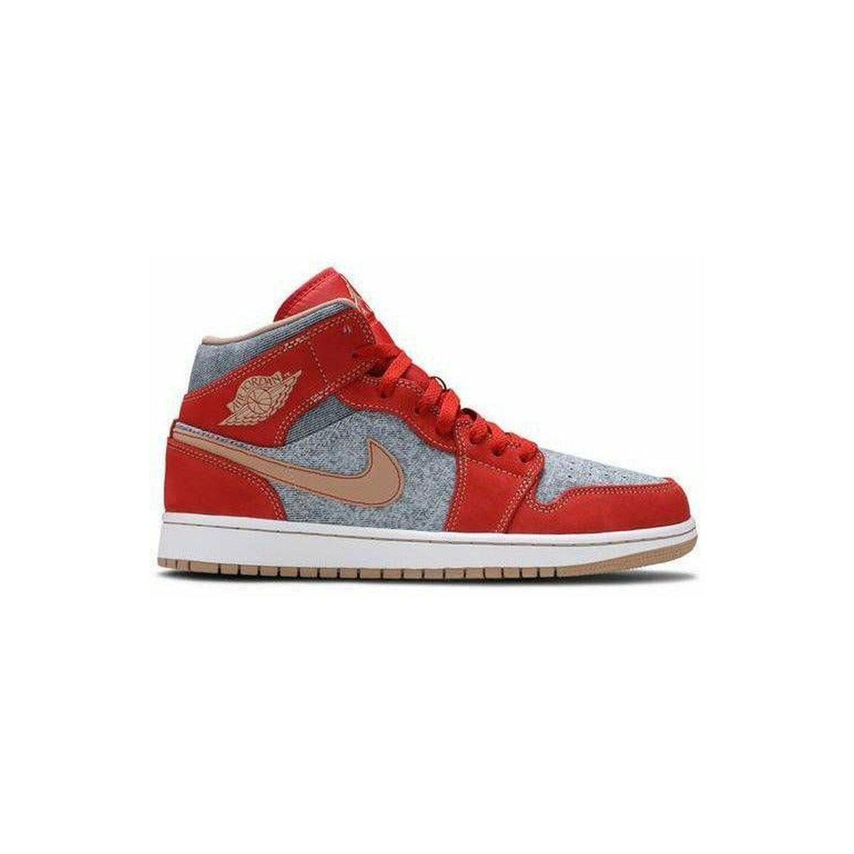 Air Jordan 1 Mid 'Denim Red'