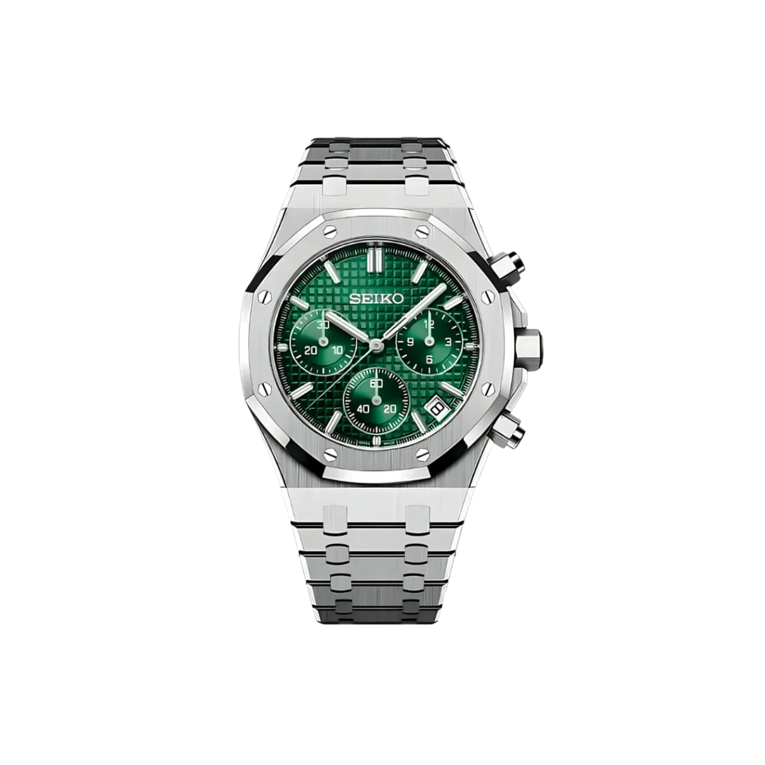 Seiko Mod Royal Chrono Green