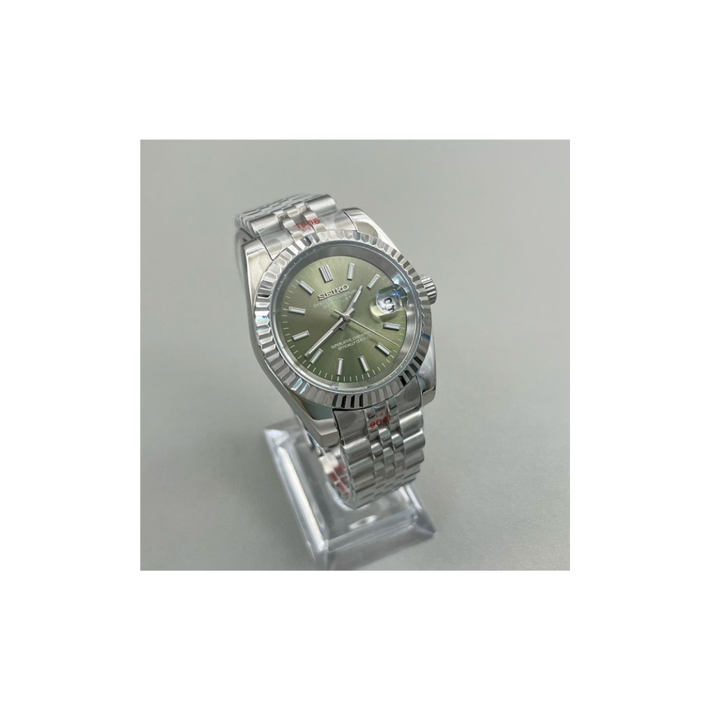 Seiko Mod Datejust Mint Green