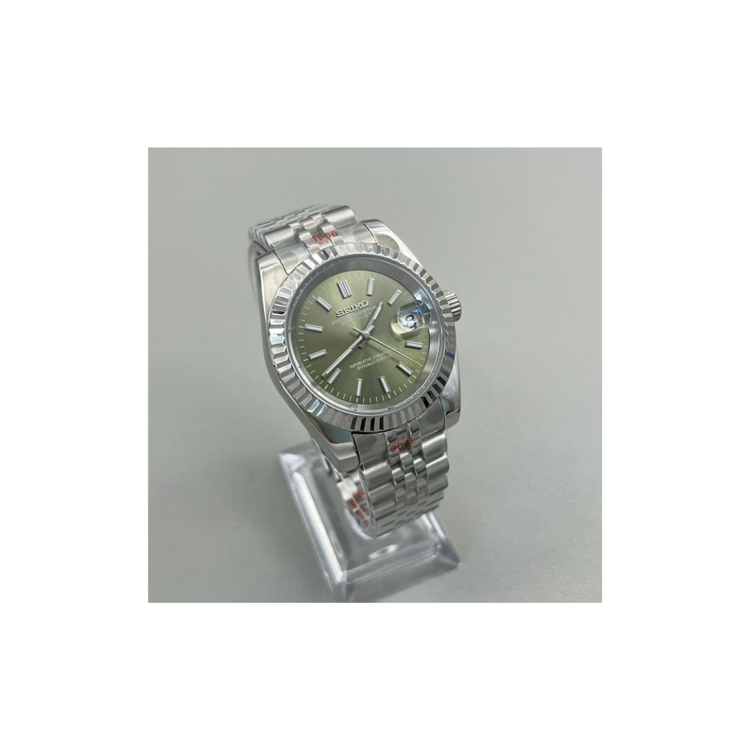 Seiko Mod Datejust Mint Green