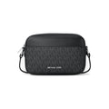 Michael Kors Jet Set Travel Small Signature Logo Camera Crossbody Bag Black
