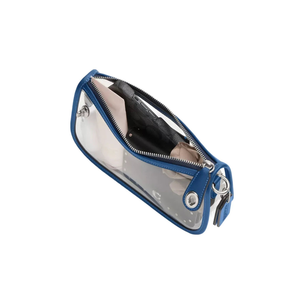 Coach Stadium Swinger Bag in Silver True Blue