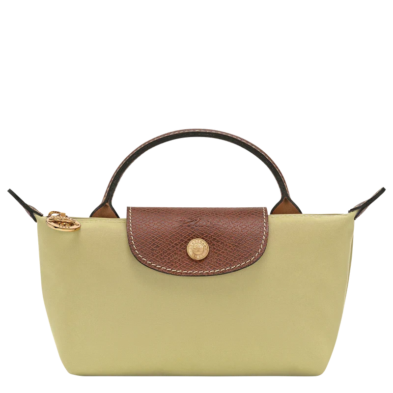Longchamp Le Pliage Original Pouch with handle Pistachio