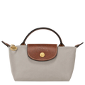 Longchamp Le Pliage Original Pouch with handle Pebble