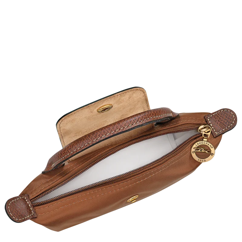 Longchamp Le Pliage Original Pouch with handle Cognac