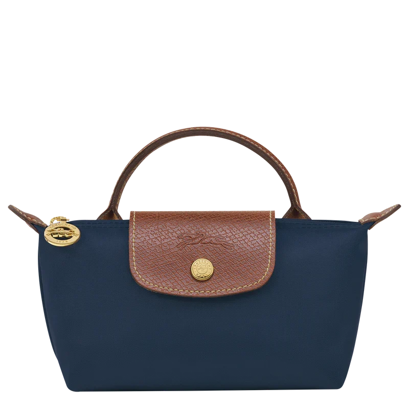 Longchamp Le Pliage Original Pouch with handle Navy