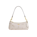 Coach Charlotte Shoulder Bag With Star Print novelty leather Gold Chalk Multi