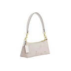 Coach Charlotte Shoulder Bag With Star Print novelty leather Gold Chalk Multi