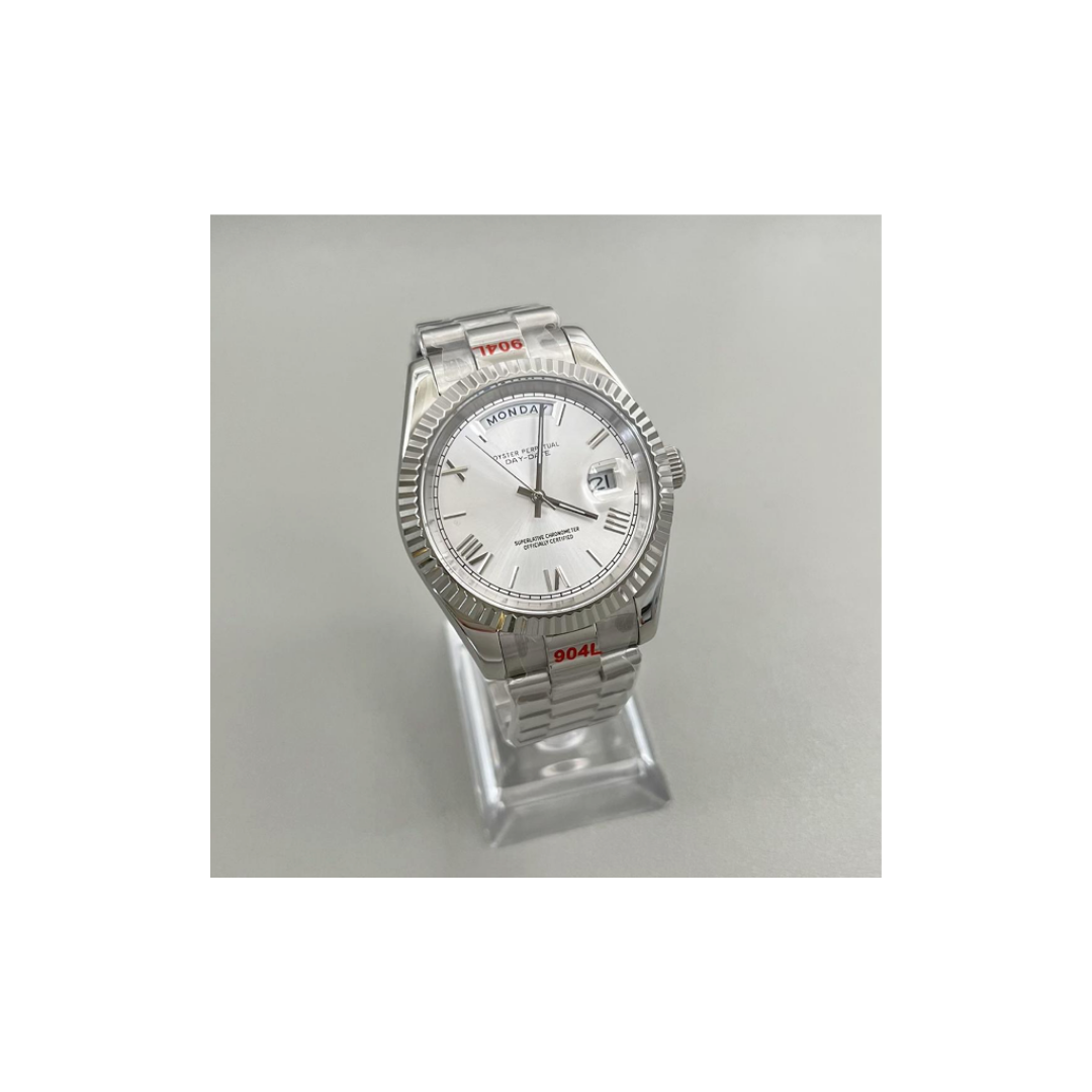 Seiko Mod Daydate Roman White