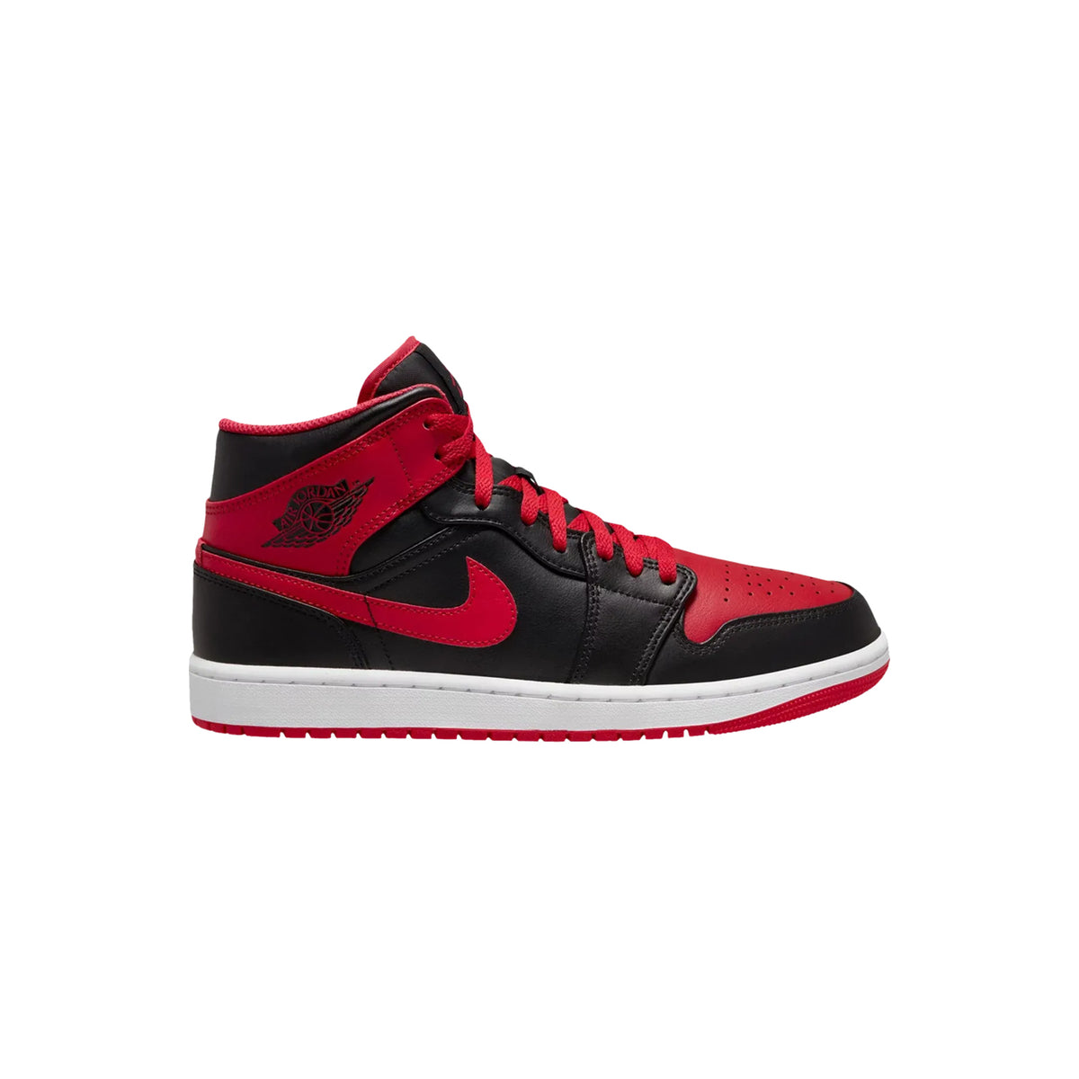 Air Jordan 1 Mid 'Alternate Bred / Black Fire Red'