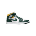 Air Jordan 1 Mid 'Sonic Noble Green Yellow'