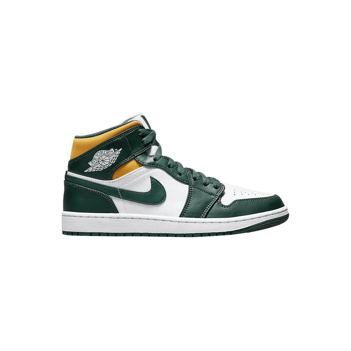 Air Jordan 1 Mid 'Sonic Noble Green Yellow'