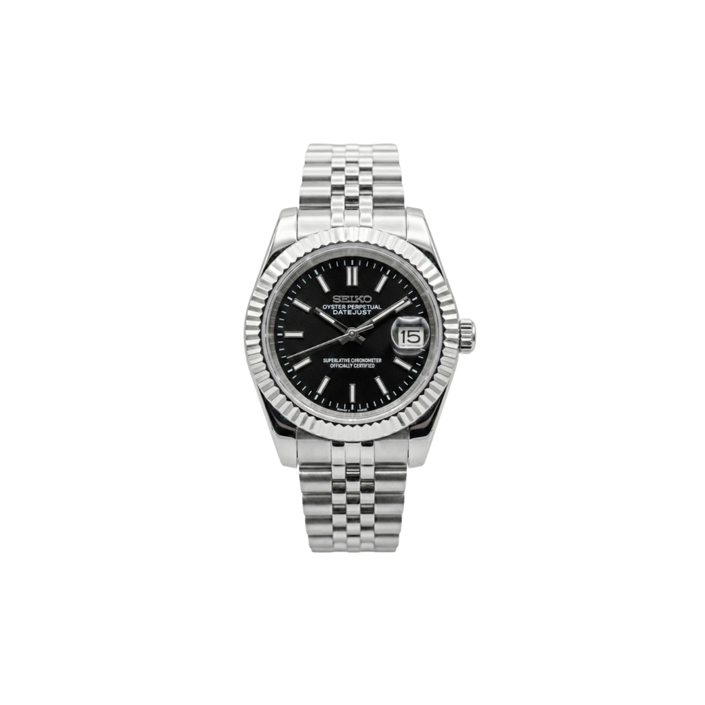 Seiko Mod Datejust Black