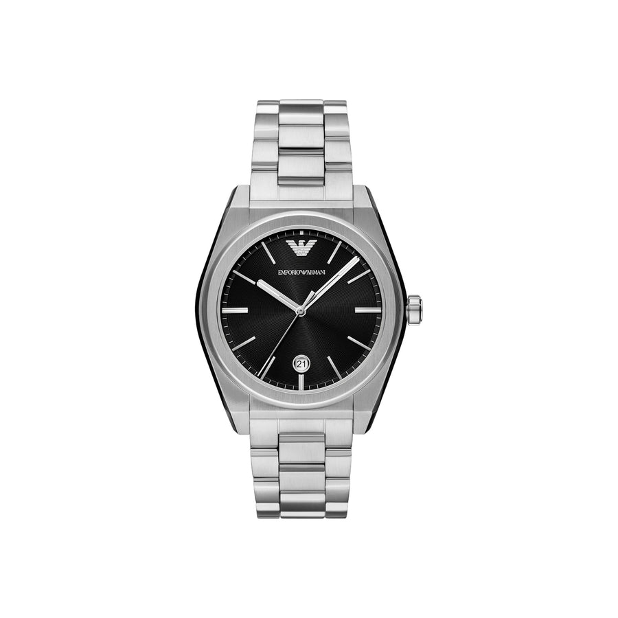 Three-Hand Date Stainless Steel Watch (AR11622)