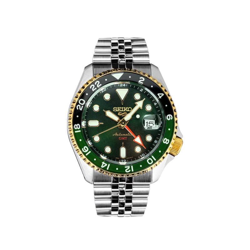 Seiko 5 Sports Forest Green Sunrise - India Limited Edition GMT 42.5 mm